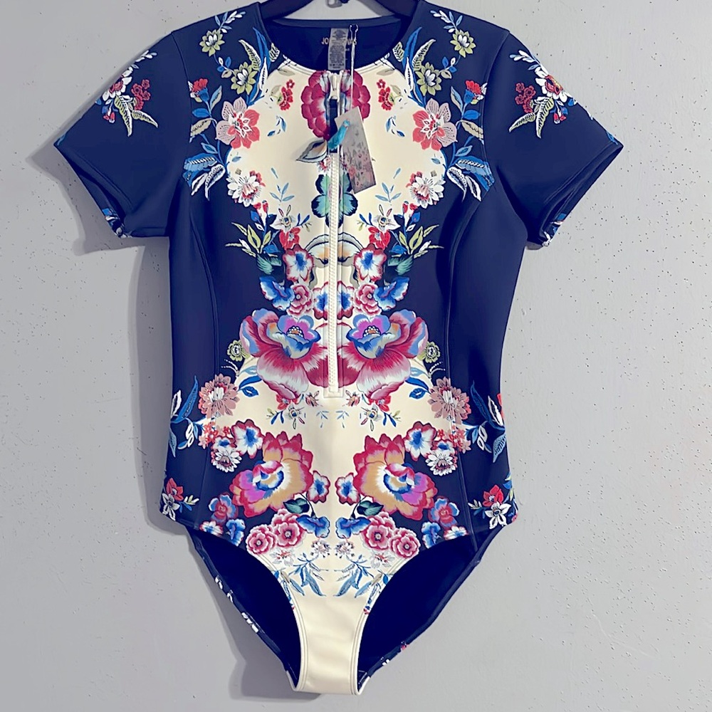 Johnny Was Maya Neoprene one piece. XXL   Multi Color NWT